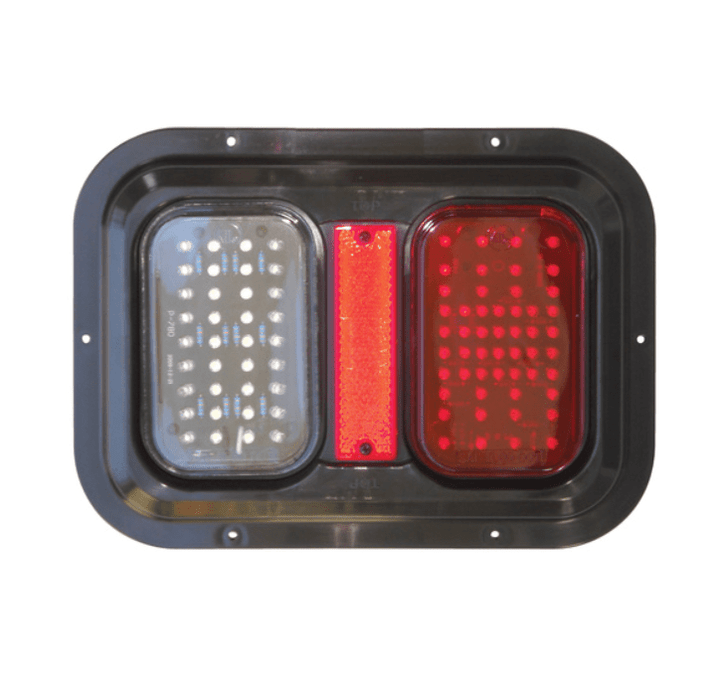 Valterra DG52721PB Diamond Group Stop/Turn/Tail Light - Amber/Red - Young Farts RV Parts