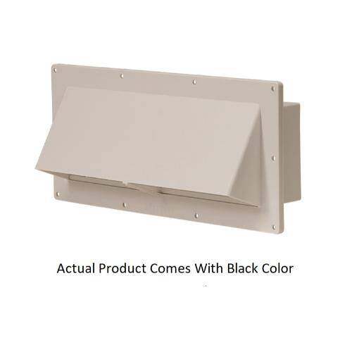 Ventline BV2250 - 05R Range Hood Exterior Exhaust Outlet - Black - Young Farts RV Parts