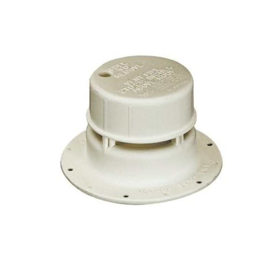 Ventline V2049 - 01 Plumbing/Sewer Vent - White - Young Farts RV Parts