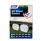 Vinyl RV Wheel & Tire Protector, 1 pair (27 inches-29 inches , White)