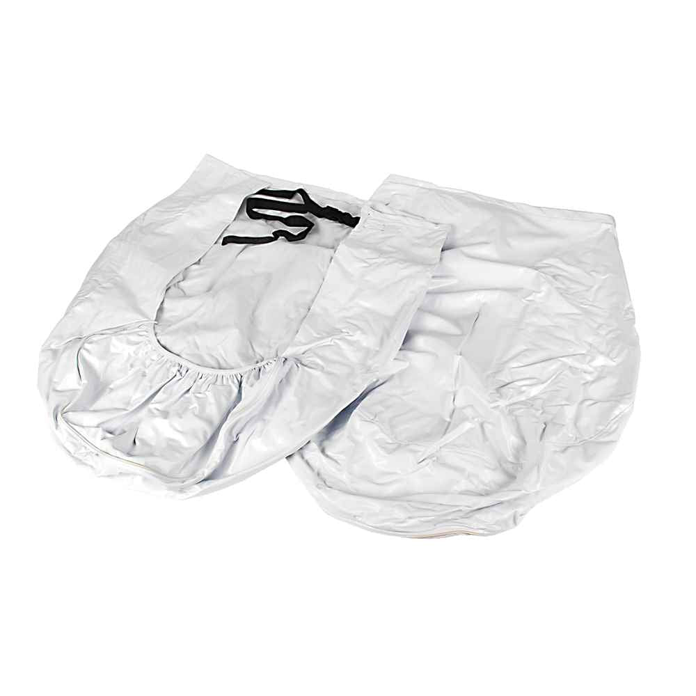 Vinyl Wheel & Tire Protector, 2 pack (33 inches - 35 inches , White) - Young Farts RV Parts