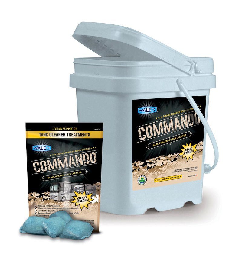 Walex CMDOBK Commando Black Tank Cleaner Tub - Young Farts RV Parts