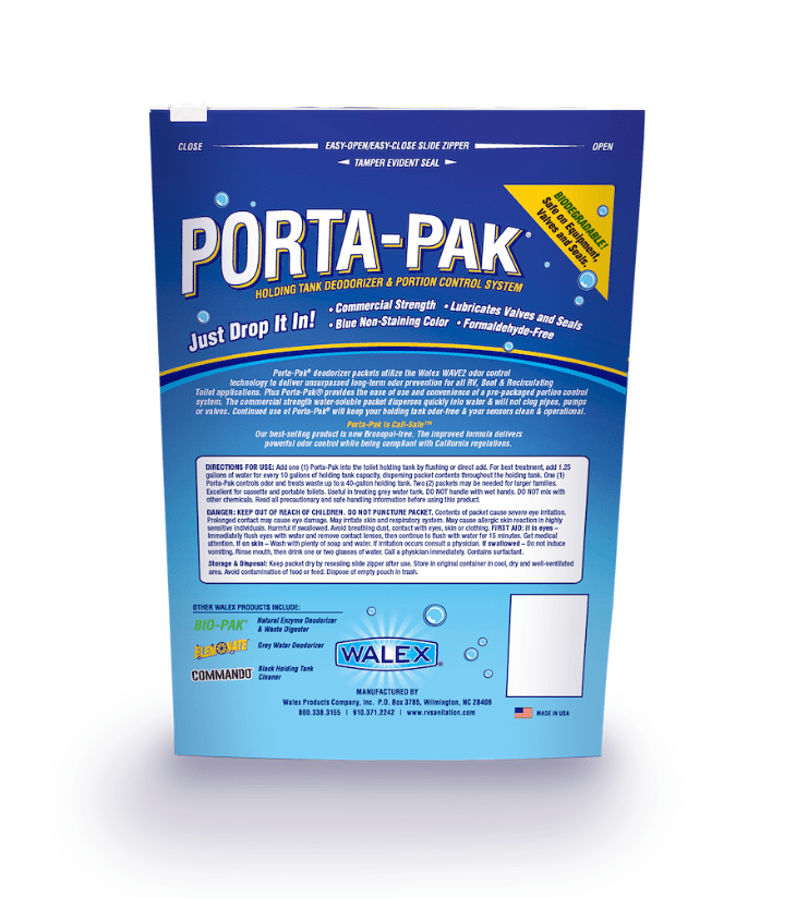 Walex PPSGB - Bio - Pak Natural Enzyme Holding Tank Deodorizer & Waste Digester (50 - pack) - Young Farts RV Parts