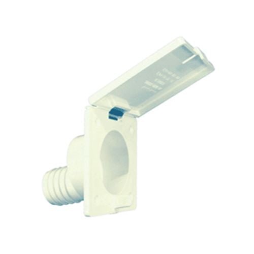 Water Fill Spout Polar White 1 - 3/8" - Young Farts RV Parts