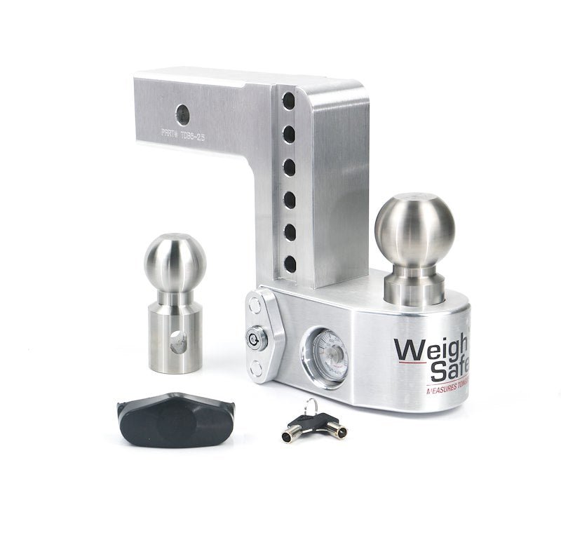 Weigh Safe Weigh Safe Adjustable Drop Hitch 6 Drop For 25 Shank WS6 - 2.5 - Young Farts RV Parts