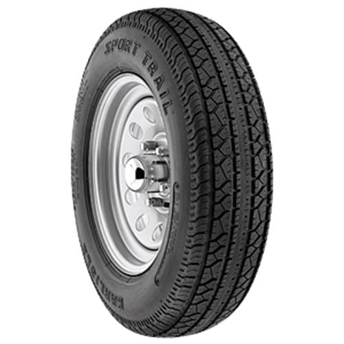 Wheel/Tire 6L ST225/75D Tire15 - D Trailer Wheel Spoke White - Young Farts RV Parts