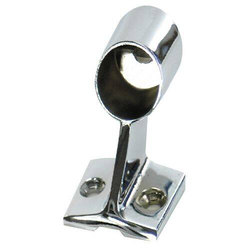WHITECAP Boat Rail Fitting - Forward Handrail Stanchion; 60 Degree Angle - S - 1487C - Young Farts RV Parts