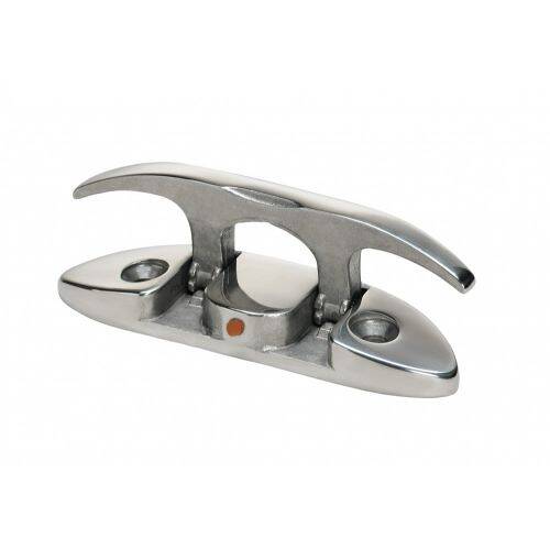 WHITECAP Boat Rope Cleat - Tie - Up; 4 - 9/16" Length; Silver - 6744C - Young Farts RV Parts