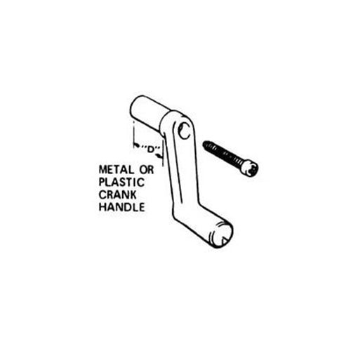 Window Cranks Plastic 1" Bag Of 25 838P Black - Young Farts RV Parts