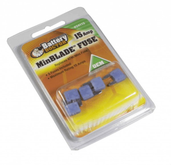 Wirthco 24115 Mini Blade Fuse - 15 Amp - Young Farts RV Parts