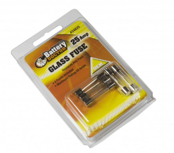 Wirthco 24625 AGC Glass Fuse - 25 Amp - Young Farts RV Parts