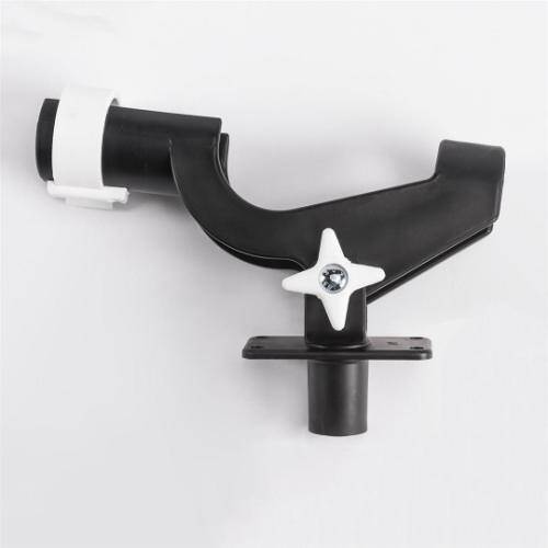 WISE MARINE Fishing Rod Holder - Flush Mount With Two Side Mount Brackets; Black - 6040 - Young Farts RV Parts