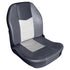 WISE MARINE Quantum Series Boat Seat - 22" x 18 - 1/4" x 22"; Black/ Marble And Charcoal - 3340 - 1788 - Young Farts RV Parts