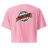 Young Farts Women’s Crop Top with front and back print in Hazy Pink