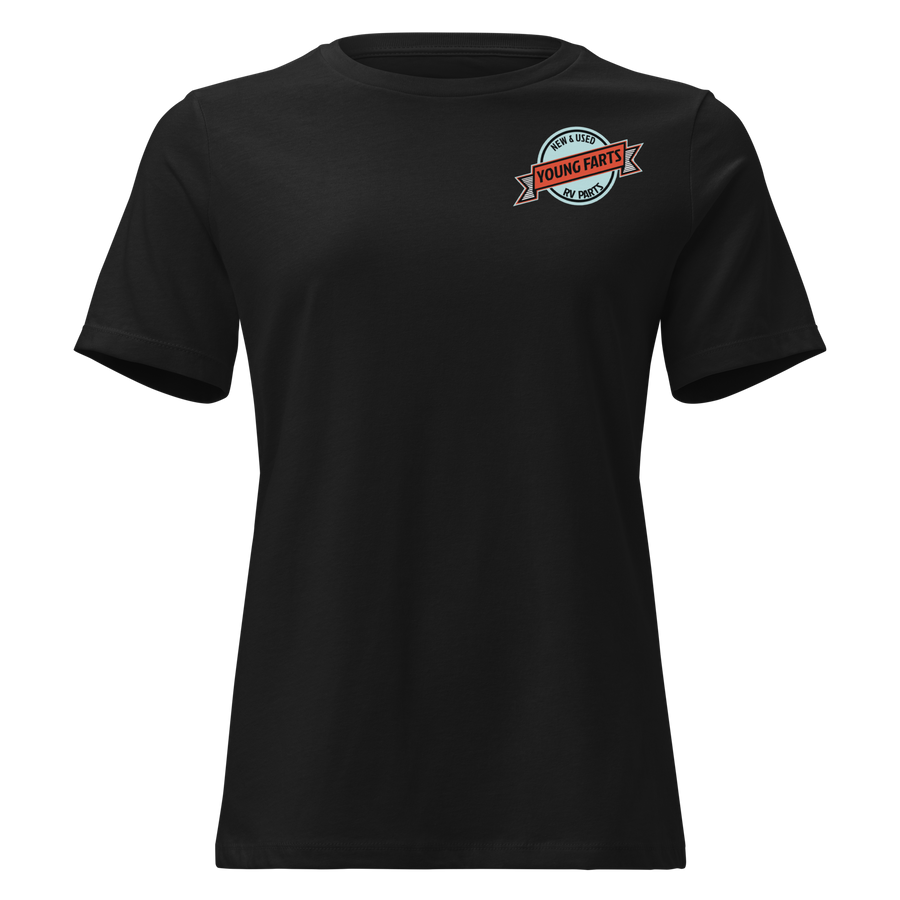 Young Farts Women’s Relaxed T-Shirt black front view