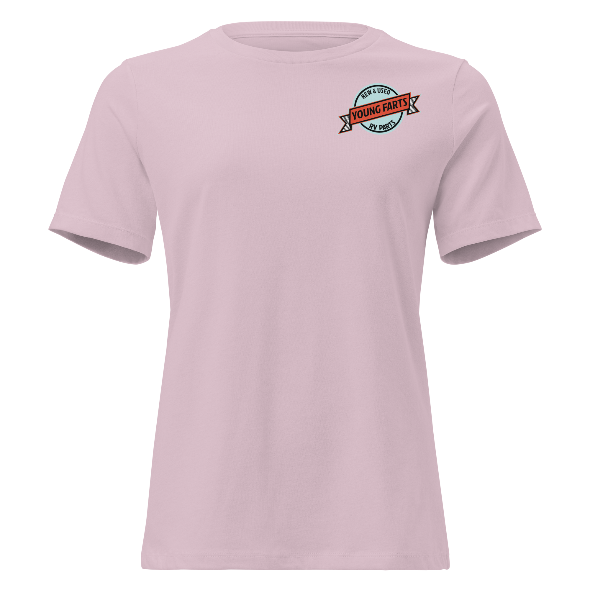 Young Farts Women’s Relaxed T-Shirt with front and back print in Dark Grey Heather