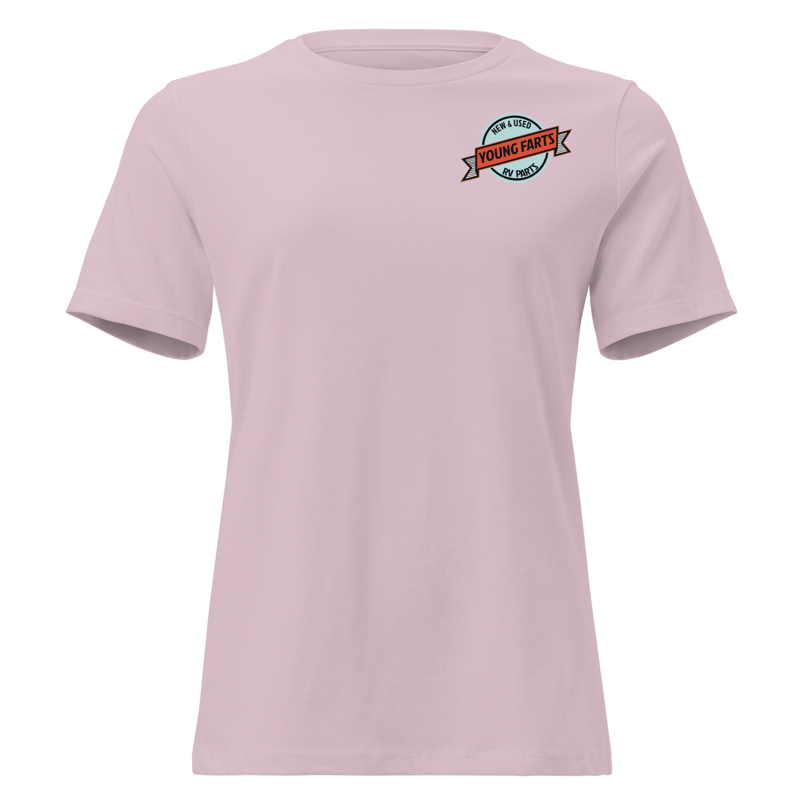 Young Farts Women’s Relaxed T-Shirt with front and back print in Dark Grey Heather