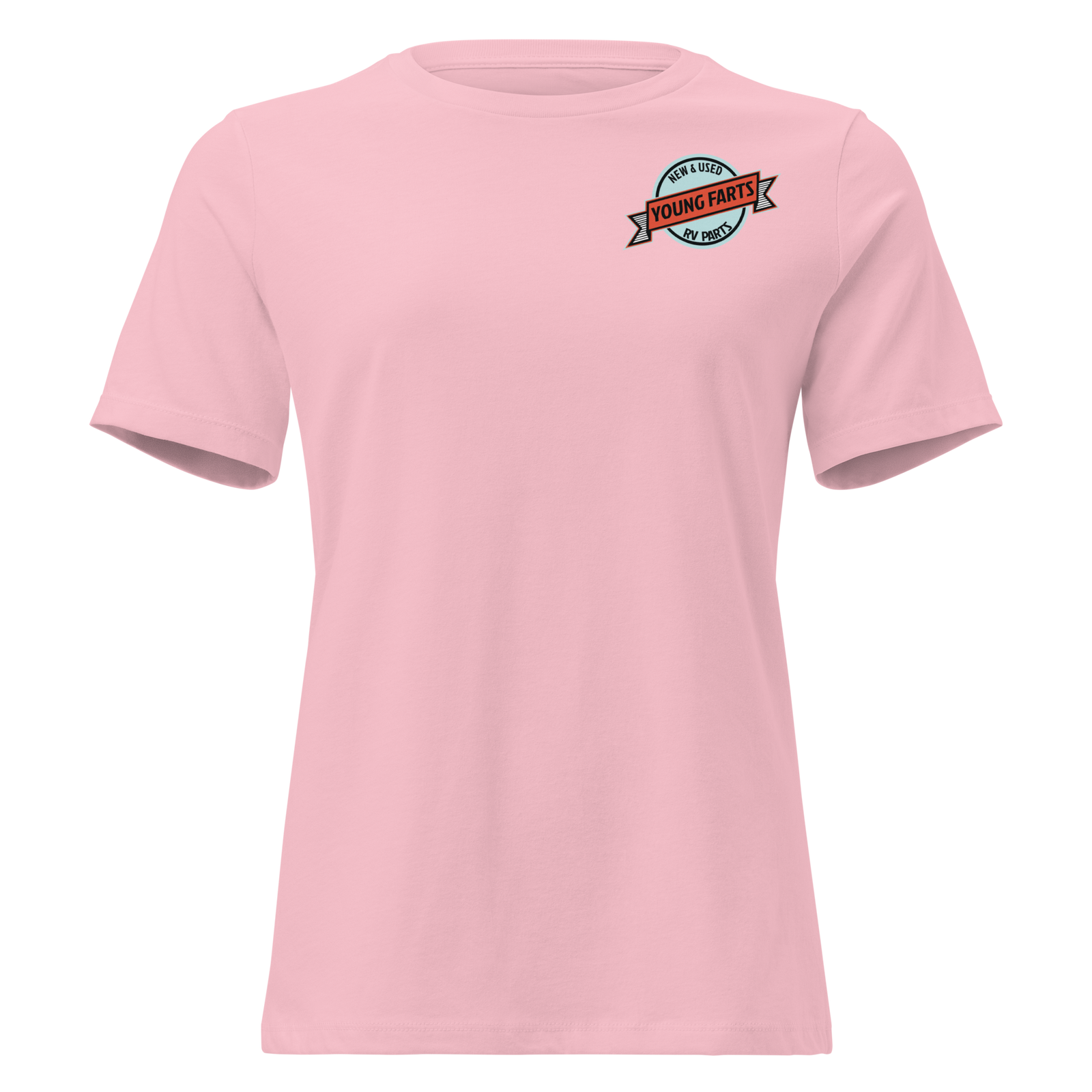 Young Farts Women’s Relaxed T-Shirt with front and back print in Dark Grey Heather