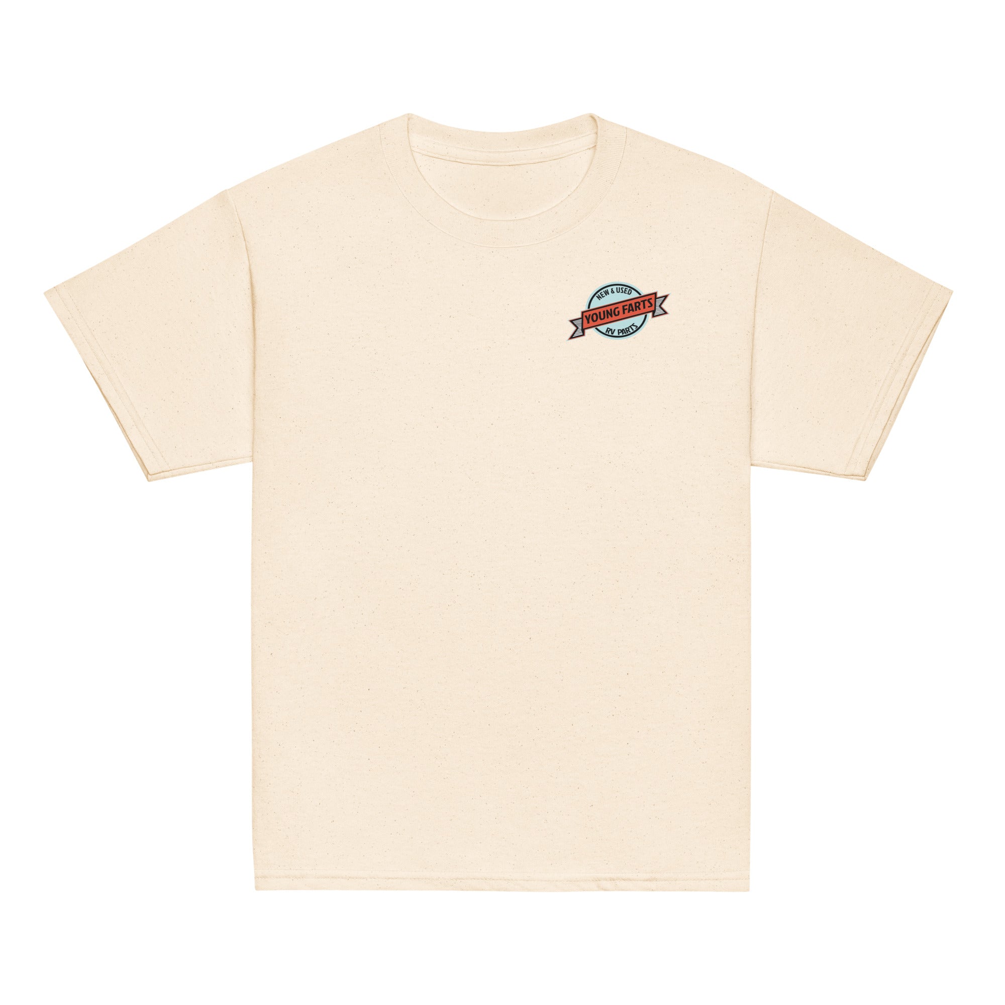 Young Farts Youth T-Shirt with front and back print in Red