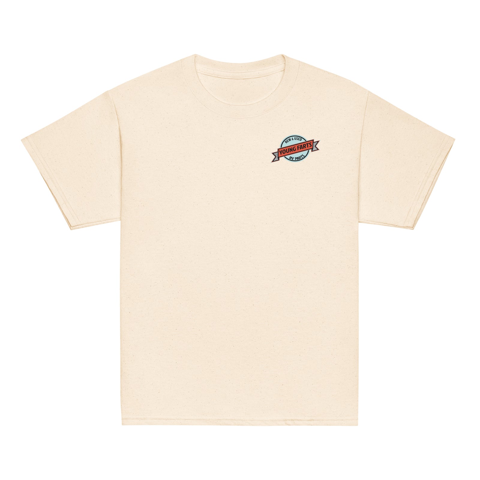 Young Farts Youth T-Shirt with front and back print in Red
