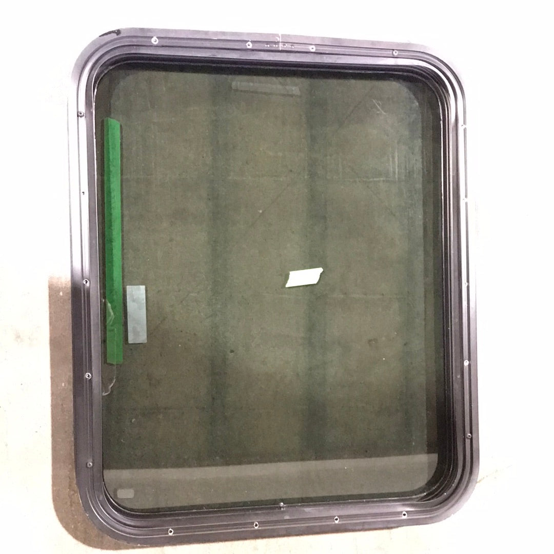 Used Black Radius Opening Window : 28 3/4 X 23 1/2 X 2