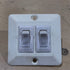 Used 12V RV DOUBLE Light Switch - Young Farts RV Parts