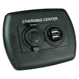 JR Products 15095 12V USB Charging Station - Black