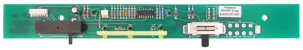 2943243.002 | Dinosaur Electronics | Replacement Eyebrow board for Servel® refrigerators 2-way (long version) #2943243.002 - Young Farts RV Parts