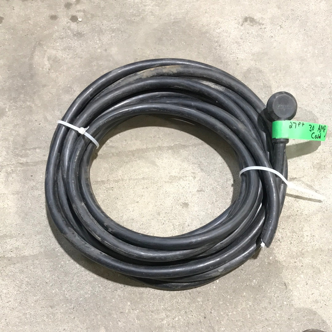 Used RV 27' Electrical Cord With Only Male End 30 AMP - Young Farts RV Parts