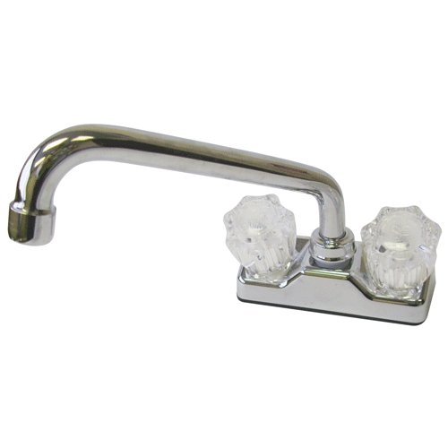 4" DECK FAUCET 8" SPOUT CHROME - Young Farts RV Parts