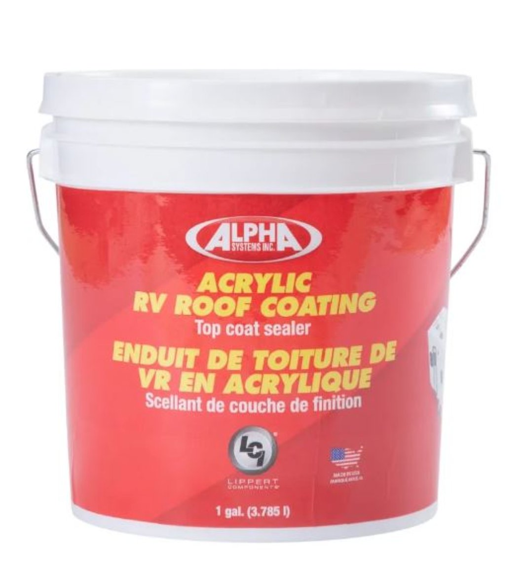 4034 WHITE LATEX ROOF COATING (1-GALLON) - Young Farts RV Parts