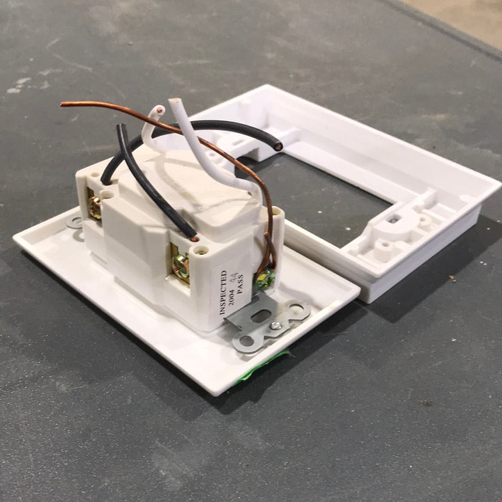 Used RV 110 Volt GFI Wall Receptacle / Outlet - Young Farts RV Parts