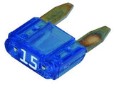 WirthCo 24115-7 15 Amp Blue ATM Mini-Fuse - 50/Pk