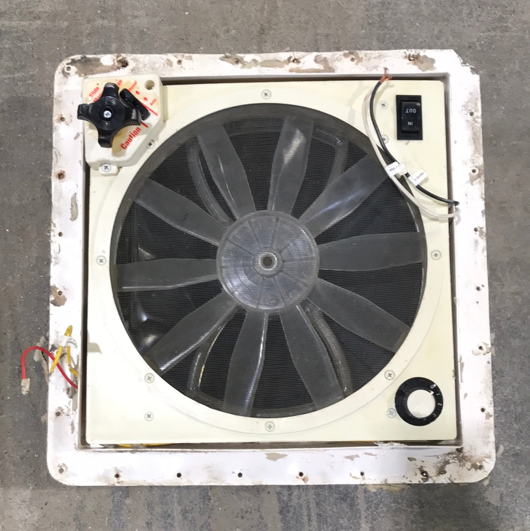 Used Complete Bathroom Fan Vent 13 1/2