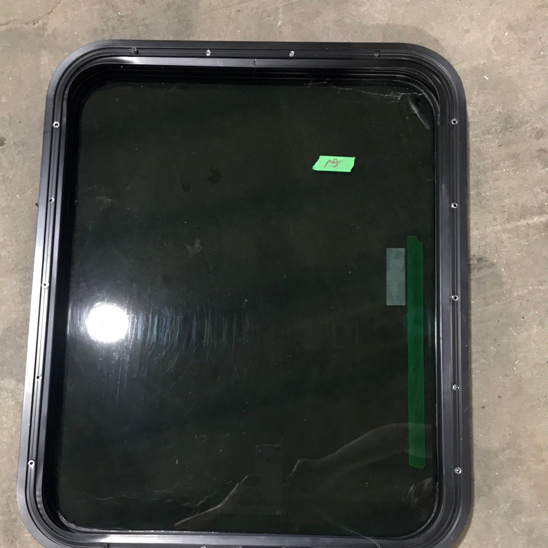 Used Black Radius Opening Window : 28 3/4 X 23 1/2 X 2