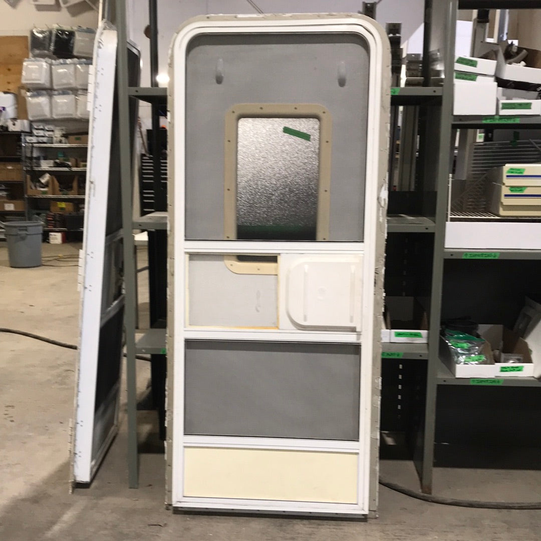 Used Radius Cornered Entry Door 71 1/2