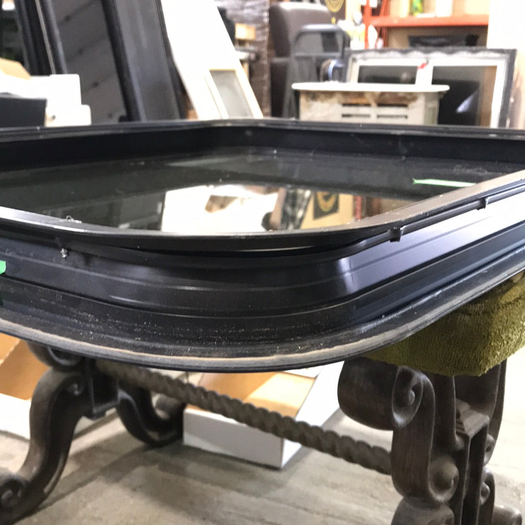 Used Black Radius Opening Window : 28 3/4 X 23 1/2 X 2