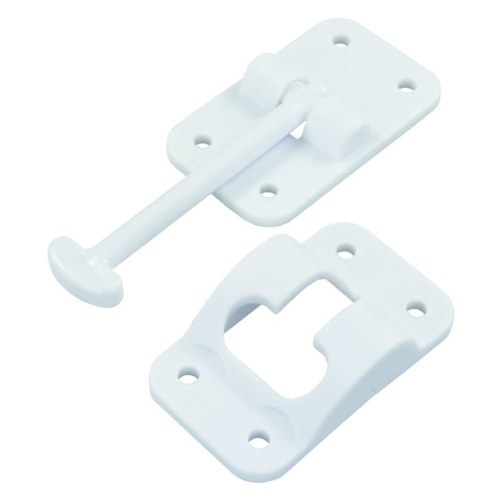 3-1/2" T-STYLE DOOR HOLDER POLAR WHITE - Young Farts RV Parts