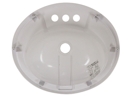 17"X20" ABS LAVATORY WHITE - Young Farts RV Parts