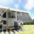 Camco 51455 - RV Awning Shade Kit  - 54"x 180", Black - Young Farts RV Parts