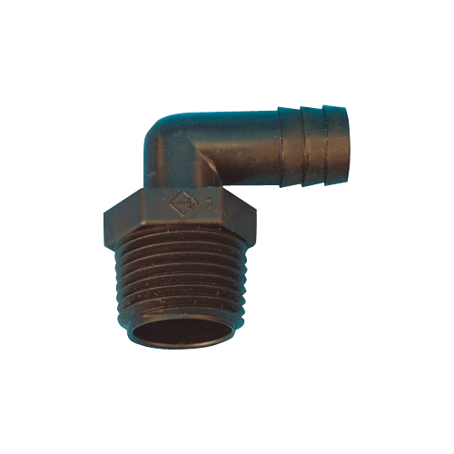 PLASTIC BARBED ELBOW- 3/8 - Young Farts RV Parts