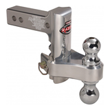 Trimax TRZ6AL-RP - 6? ALUMINUM Adjustable Drop Hitch, Pin & Clip