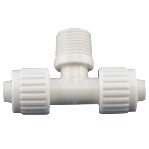 MALE TEE 1/2 FL x 1/2 FL - Young Farts RV Parts