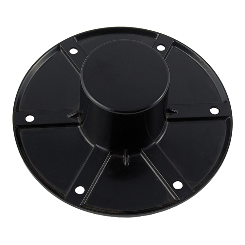 FLUSH MOUNT PEDESTAL BASE BLK - Young Farts RV Parts