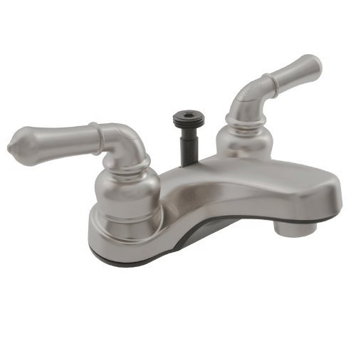 Dura Faucet DF-PL720C-SN - Dura Classical RV Lavatory Faucet w/ Diverter - Brushed Satin Nickel - Young Farts RV Parts