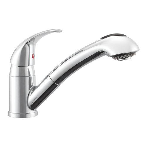 Dura Faucet DF-NMK852-CP - Dura Designer Pull-Out RV Kitchen Faucet - Chrome Polished - Young Farts RV Parts
