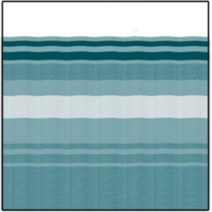 Carefree JU148C00 - 1Pc Fabric 14' Teal Awning with White Weatherguard - Young Farts RV Parts