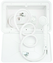 Load image into Gallery viewer, Dura Faucet DF-SA170-WT - Dura RV Exterior Shower Box Kit - White - Young Farts RV Parts