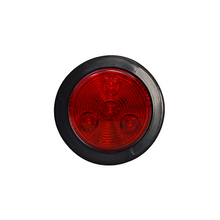 Load image into Gallery viewer, Uni-Bond KTL2001-4R - 2&quot; Round Side Marker LED Light Black Ring Red - Young Farts RV Parts