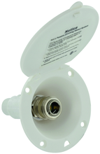 Load image into Gallery viewer, Valterra PF147005 - D&amp;W Spray-Away Port - White Plastic - Young Farts RV Parts